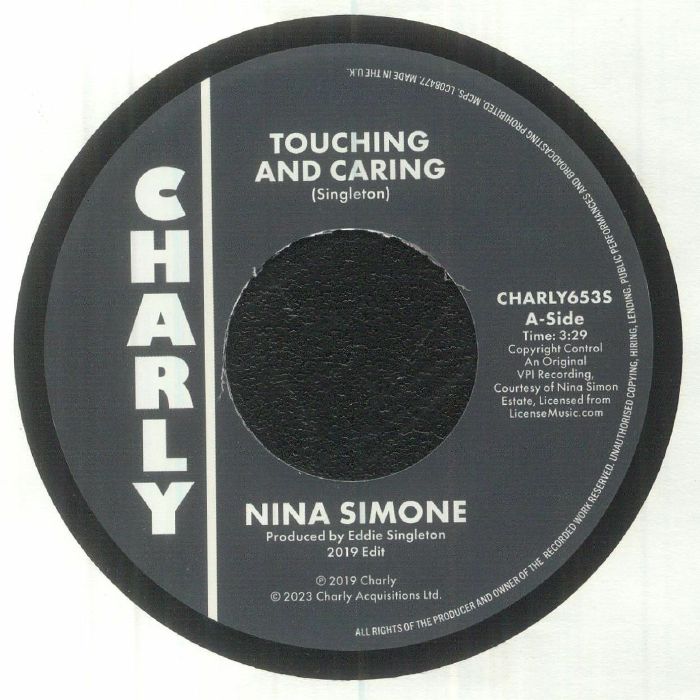 Touching & Caring - Vinyl Single vinyl record cover