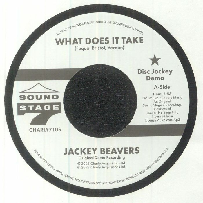 What Does It Take - Vinyl Single vinyl record cover