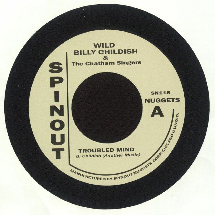 Troubled Mind - Limited Edition Vinyl Single vinyl record cover