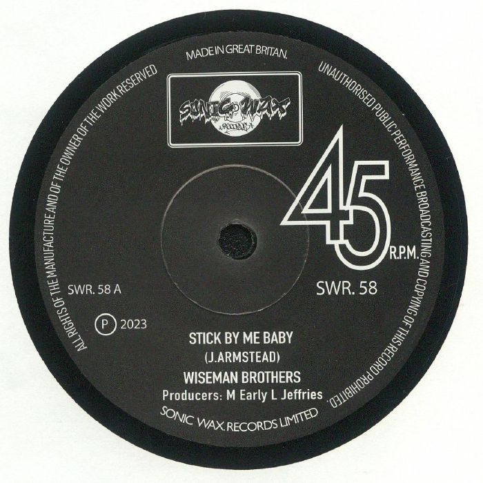 Stick By Me Baby - Vinyl Single vinyl record cover