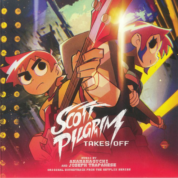 Scott Pilgrim Takes Off (Soundtrack) - Black & White Vinyl 2xLP vinyl record cover