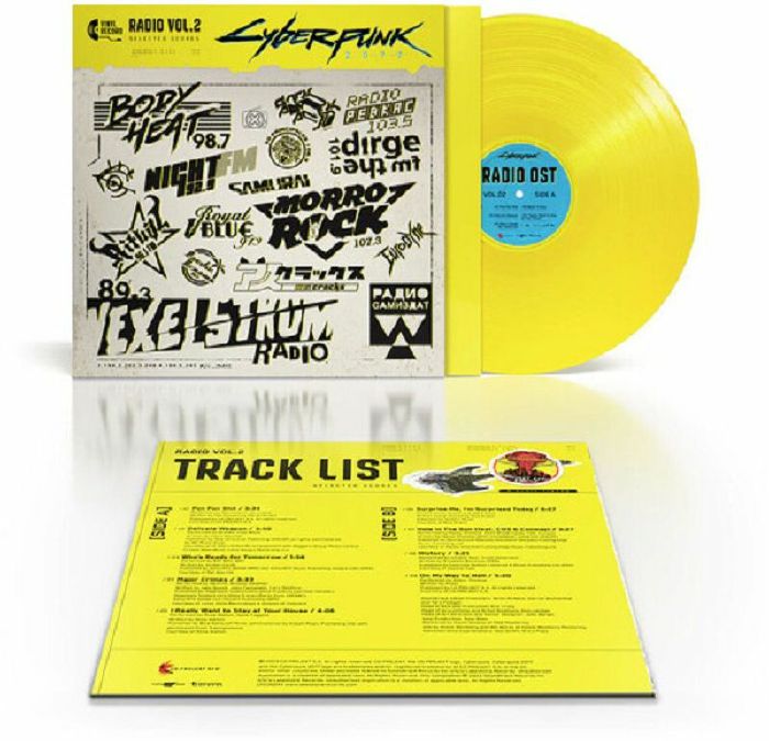 Cyberpunk 2077 Radio OST Vol 2 (Soundtrack) - Limited Yellow Vinyl LP vinyl record cover