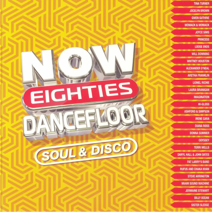 NOW That's What I Call 80s Dancefloor: Soul & Disco - Yellow & Orange Vinyl 2xLP vinyl record cover