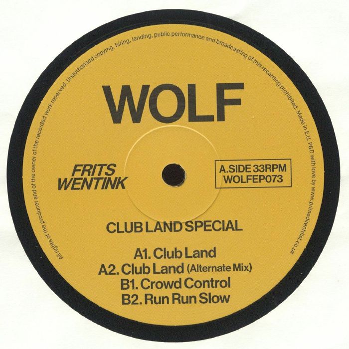 Club Land Special - Vinyl EP vinyl record cover