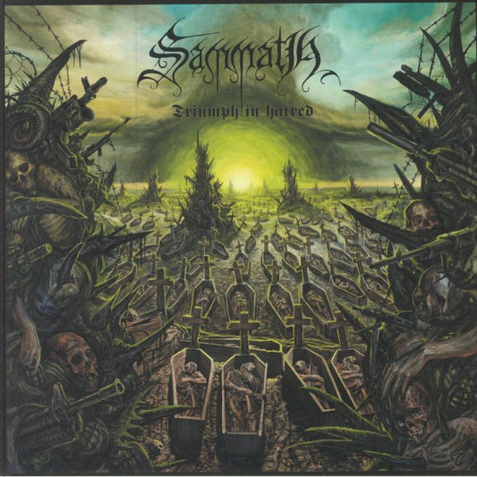 Triumph In Hatred - Dark Green Marbled Vinyl LP vinyl record cover
