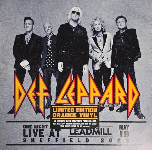One Night Only: Live At The Leadmill 2023 - Limited Edition 2x Orange Vinyl LP