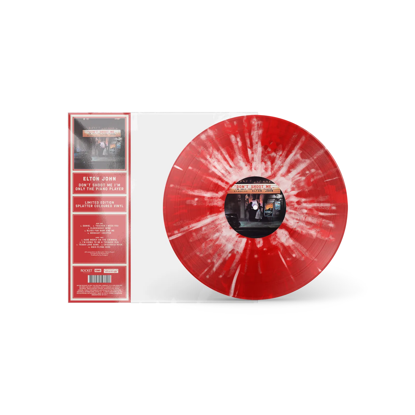 Don't Shoot Me I'm Only The Piano Player - Limited Edition 1x Red Splatter Vinyl LP