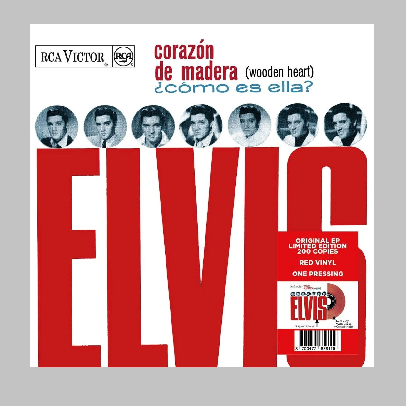 Corazon De Madera - Limited Edition Red Vinyl Single