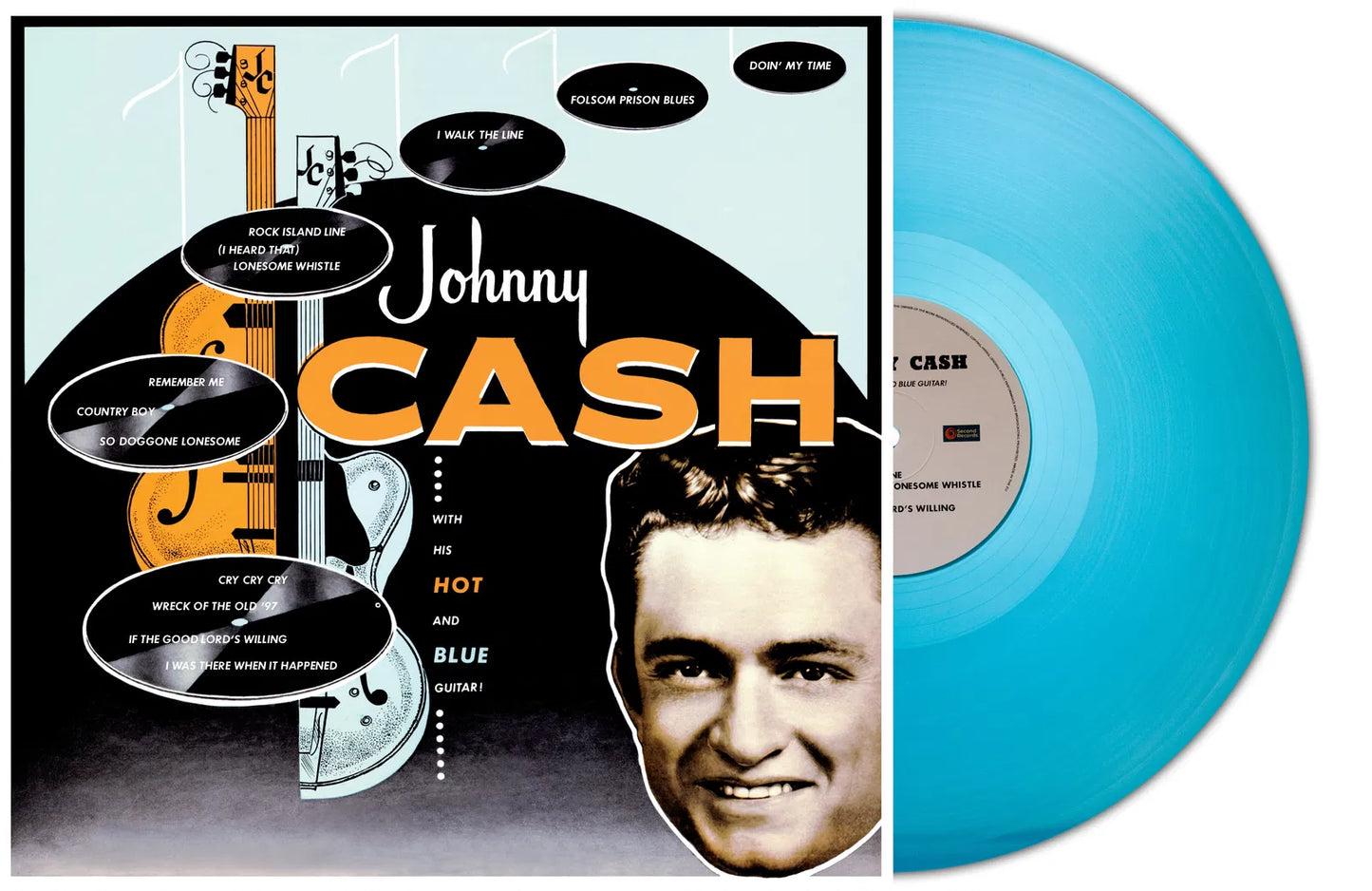 With His Hot And Blue Guitar - 1x Turquoise Vinyl LP
