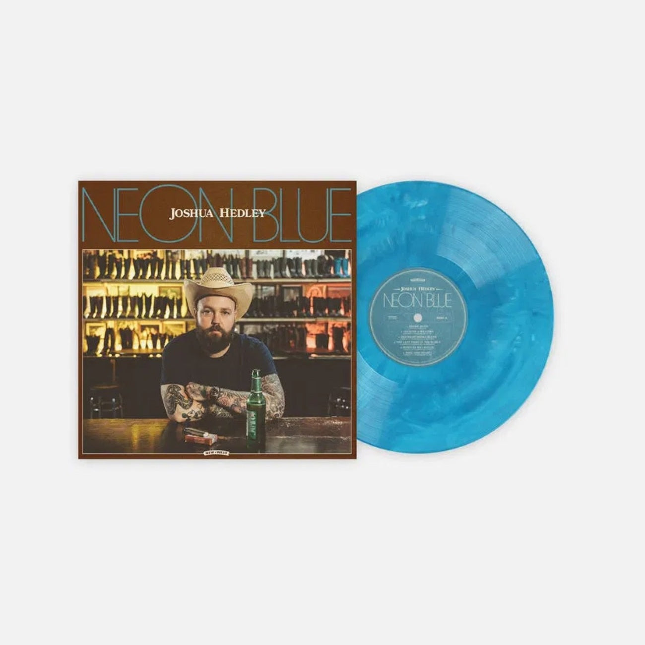 Neon Blue - Limited Edition Blue & White Marbled Vinyl LP