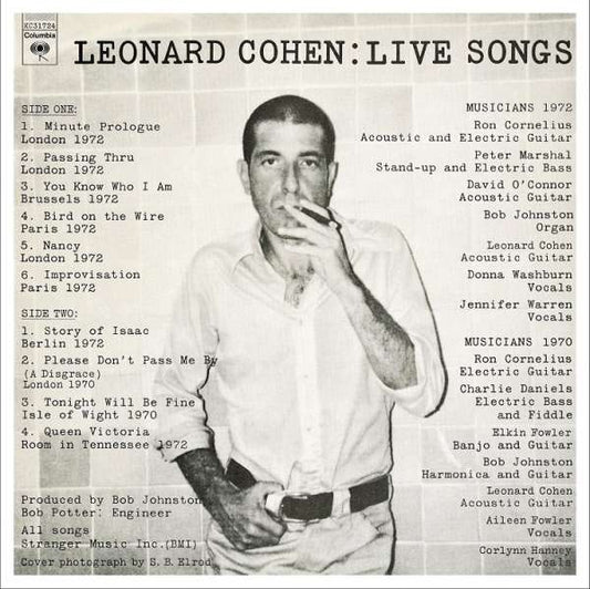 Live Songs - 1x Vinyl LP