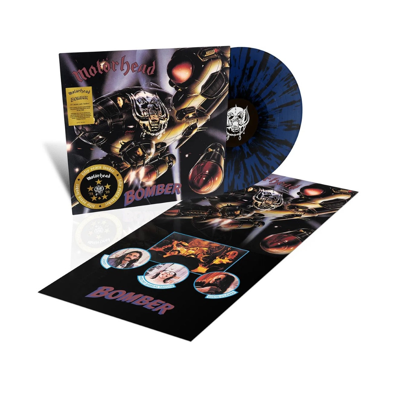 Bomber - Blue Splatter Vinyl LP