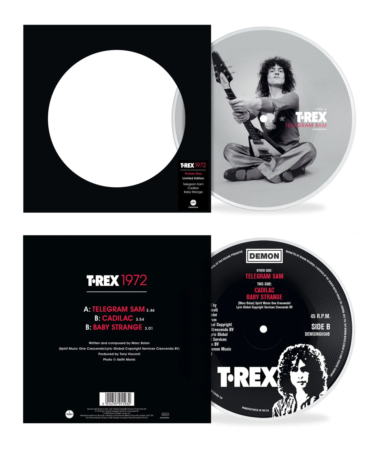 Telegram Sam - Limited Edition Picture Disc Vinyl Single