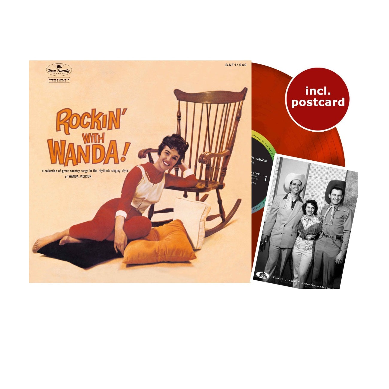 Rockin' With Wanda - Limited Edition Red Vinyl 10in LP